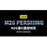 12GO 97011 M26 PERS BREATH BỂ NẶNG tỷ lệ 1:28 bộ đồ chơi xếp lắp ráp ghép mô hình Military Army M26 PERSHING Quân Sự Bộ Đội 1703 khối