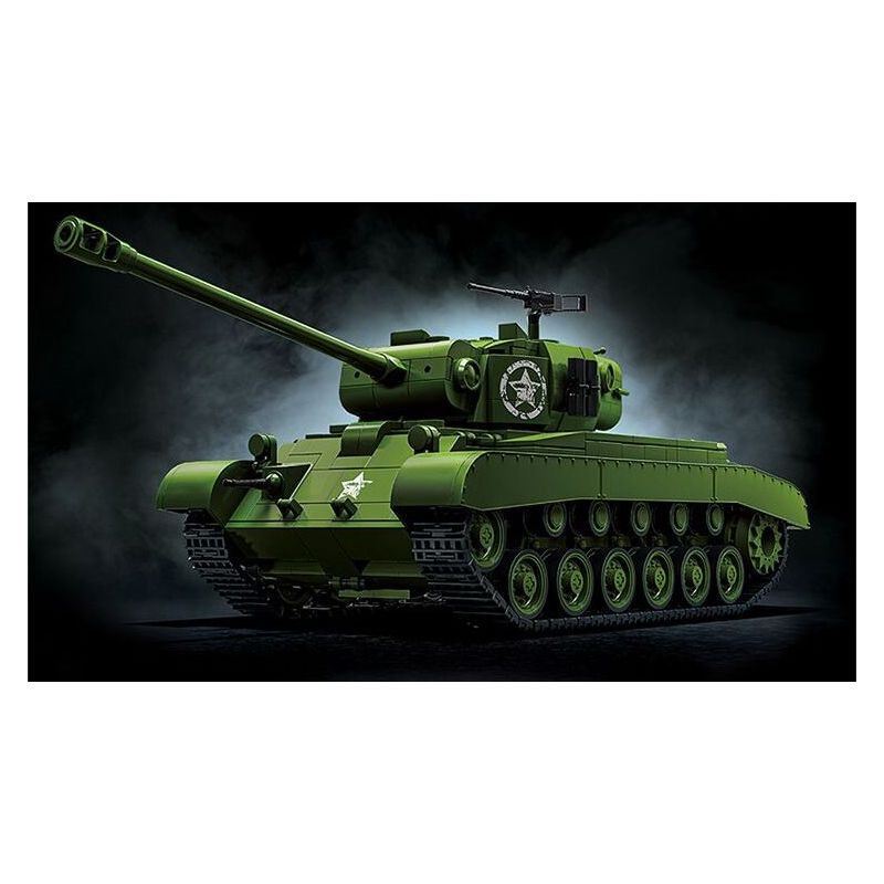 12GO 97011 M26 PERS BREATH BỂ NẶNG tỷ lệ 1:28 bộ đồ chơi xếp lắp ráp ghép mô hình Military Army M26 PERSHING Quân Sự Bộ Đội 1703 khối