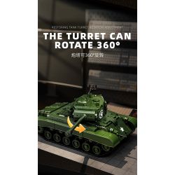 12GO 97011 M26 PERS BREATH BỂ NẶNG tỷ lệ 1:28 bộ đồ chơi xếp lắp ráp ghép mô hình Military Army M26 PERSHING Quân Sự Bộ Đội 1703 khối