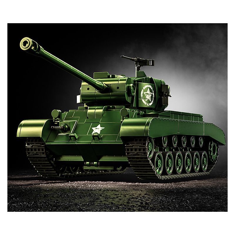 12GO 97011 M26 PERS BREATH BỂ NẶNG tỷ lệ 1:28 bộ đồ chơi xếp lắp ráp ghép mô hình Military Army M26 PERSHING Quân Sự Bộ Đội 1703 khối