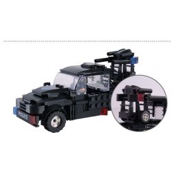 WOMA C0523 0523 Xếp hình kiểu  SWAT SPECIAL FORCE SWAT 3 In 1 Boom Car Xe Rà Phá Bom Mìn Của đặc Nhiệm 284 khối