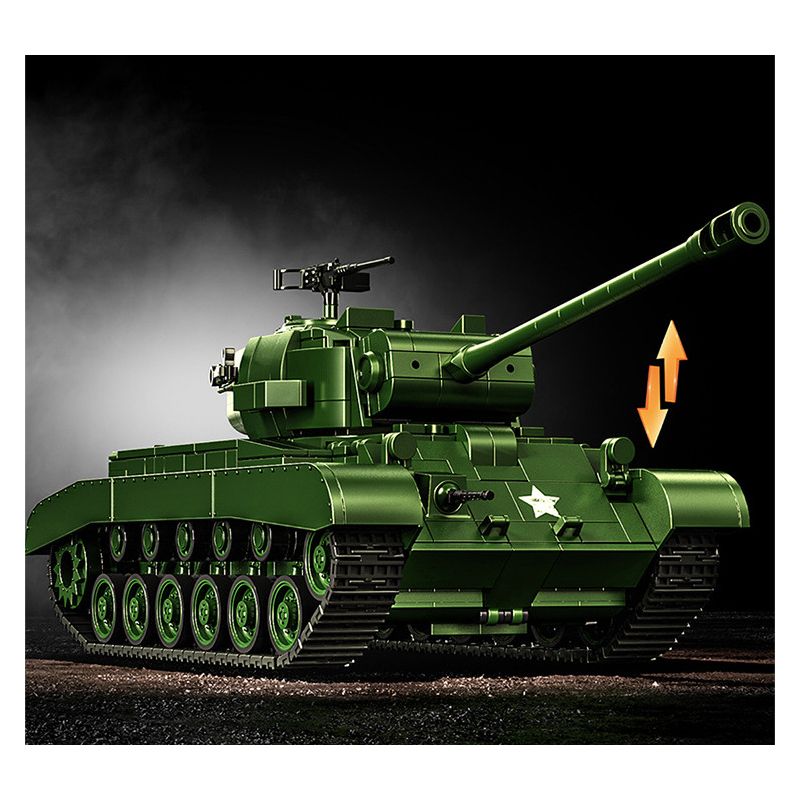 12GO 97011 M26 PERS BREATH BỂ NẶNG tỷ lệ 1:28 bộ đồ chơi xếp lắp ráp ghép mô hình Military Army M26 PERSHING Quân Sự Bộ Đội 1703 khối