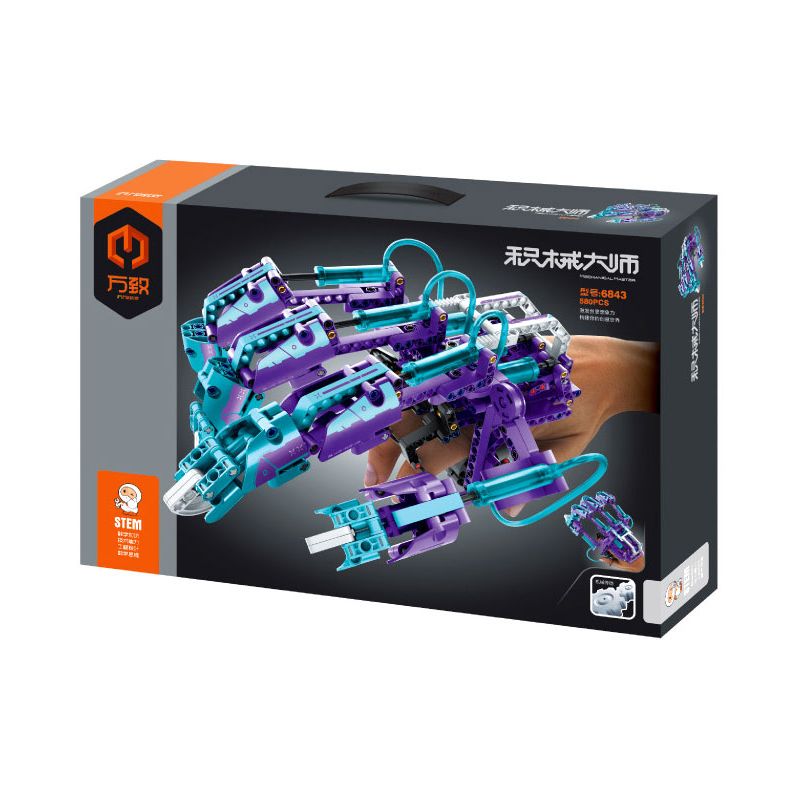 IM.MASTER QIHUI 6842 6843 BẬC THẦY MÁY MÓC GĂNG TAY NANO-HYDRAULIC bộ đồ chơi xếp lắp ráp ghép mô hình Technic Kỹ Thuật Công Nghệ Cao Mô Hình Phương Tiện 580 khối IM.MASTER QIHUI 6842 6843 BẬC THẦY MÁY MÓC GĂNG TAY NANO-HYDRAULIC bộ đồ chơi xếp lắp ráp ghép mô hình Technic Kỹ Thuật Công Nghệ Cao Mô Hình Phương Tiện 580 khối