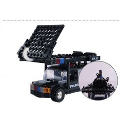 WOMA C0523 0523 Xếp hình kiểu  SWAT SPECIAL FORCE SWAT 3 In 1 Boom Car Xe Rà Phá Bom Mìn Của đặc Nhiệm 284 khối