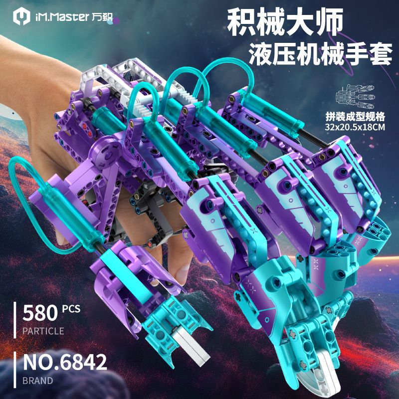 IM.MASTER QIHUI 6842 6843 BẬC THẦY MÁY MÓC GĂNG TAY NANO-HYDRAULIC bộ đồ chơi xếp lắp ráp ghép mô hình Technic Kỹ Thuật Công Nghệ Cao Mô Hình Phương Tiện 580 khối IM.MASTER QIHUI 6842 6843 BẬC THẦY MÁY MÓC GĂNG TAY NANO-HYDRAULIC bộ đồ chơi xếp lắp ráp ghép mô hình Technic Kỹ Thuật Công Nghệ Cao Mô Hình Phương Tiện 580 khối