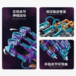 IM.MASTER QIHUI 6842 6843 BẬC THẦY MÁY MÓC GĂNG TAY NANO-HYDRAULIC bộ đồ chơi xếp lắp ráp ghép mô hình Technic Kỹ Thuật Công Nghệ Cao Mô Hình Phương Tiện 580 khối IM.MASTER QIHUI 6842 6843 BẬC THẦY MÁY MÓC GĂNG TAY NANO-HYDRAULIC bộ đồ chơi xếp lắp ráp ghép mô hình Technic Kỹ Thuật Công Nghệ Cao Mô Hình Phương Tiện 580 khối