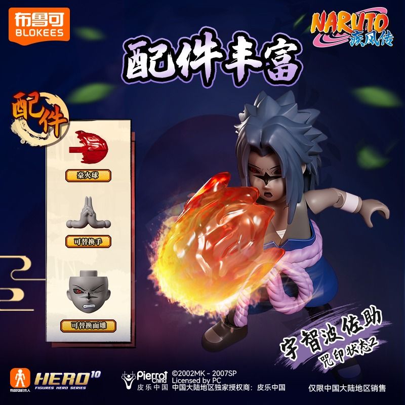 BLOKEES 71064 NARUTO STARS EDITION GV-03 NINJA HEART bộ đồ chơi xếp lắp ráp ghép mô hình Movie & Game Phim Và Trò Chơi