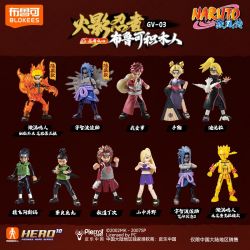 BLOKEES 71064 NARUTO STARS EDITION GV-03 NINJA HEART bộ đồ chơi xếp lắp ráp ghép mô hình Movie & Game Phim Và Trò Chơi
