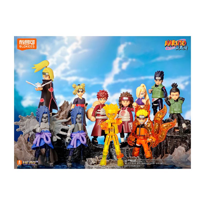 BLOKEES 71064 NARUTO STARS EDITION GV-03 NINJA HEART bộ đồ chơi xếp lắp ráp ghép mô hình Movie & Game Phim Và Trò Chơi