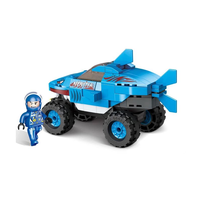 GUDI 10706A 10706B 10706C 10706D MONSTER OFF-ROAD XE 4 MÔ HÌNH KHỦNG LONG DRAGON HOUND MAD SHARK ĐỊA bộ đồ chơi xếp lắp ráp ghép mô hình City OFF-ROAD VEHICLE Thành Phố 736 khối