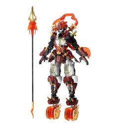 IBLOCK IB1061 1061 HỒ SƠ VỀ ÁO GIÁP CỦA CÁC VỊ THẦN NEZHA RED FLAME LOTUS SHOWING ARMOR bộ đồ chơi xếp lắp ráp ghép mô hình