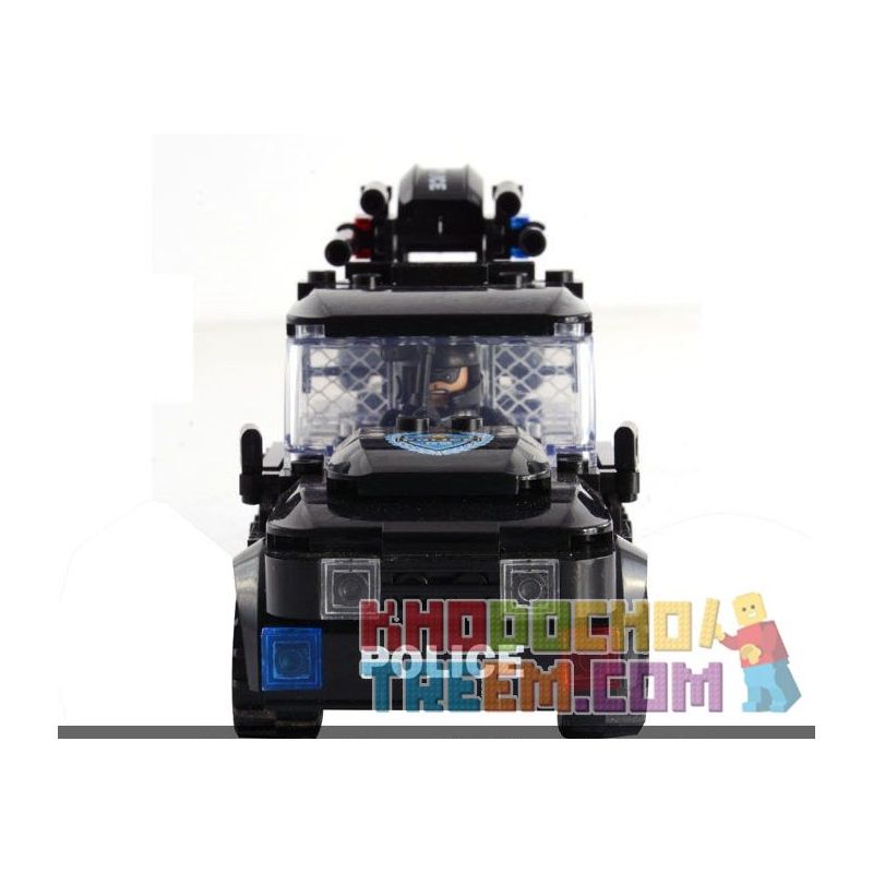 WOMA C0523 0523 Xếp hình kiểu  SWAT SPECIAL FORCE SWAT 3 In 1 Boom Car Xe Rà Phá Bom Mìn Của đặc Nhiệm 284 khối