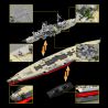 12GO 98005 BATTLESHIP BISMARCK 1 300 tỷ lệ 1:300 bộ đồ chơi xếp lắp ráp ghép mô hình Military Army BISMARCK CLASS BATTLESHIP Quân Sự Bộ Đội 2686 khối