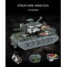 12GO 98003 BỂ NẶNG KV-2 bộ đồ chơi xếp lắp ráp ghép mô hình Military Army KV-2 HEAVY TANK Quân Sự Bộ Đội 2235 khối