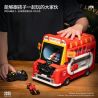 SMALL ANGLE JD093 SÂN CHƠI THÀNH PHỐ XE TRÒ RETRO bộ đồ chơi xếp lắp ráp ghép mô hình GAME CAR 2981 khối