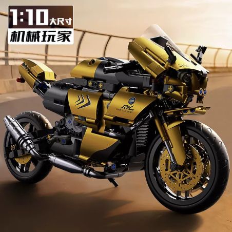 XINGYA EXCELLENT PRODUCTS 88804 PHIÊN BẢN ĐƯỜNG ĐUA CỦA BLACK GOLD BMW MOTORCYCLE tỷ lệ 1:10 bộ đồ chơi xếp lắp ráp ghép mô hình Technic Kỹ Thuật Công Nghệ Cao Mô Hình Phương Tiện