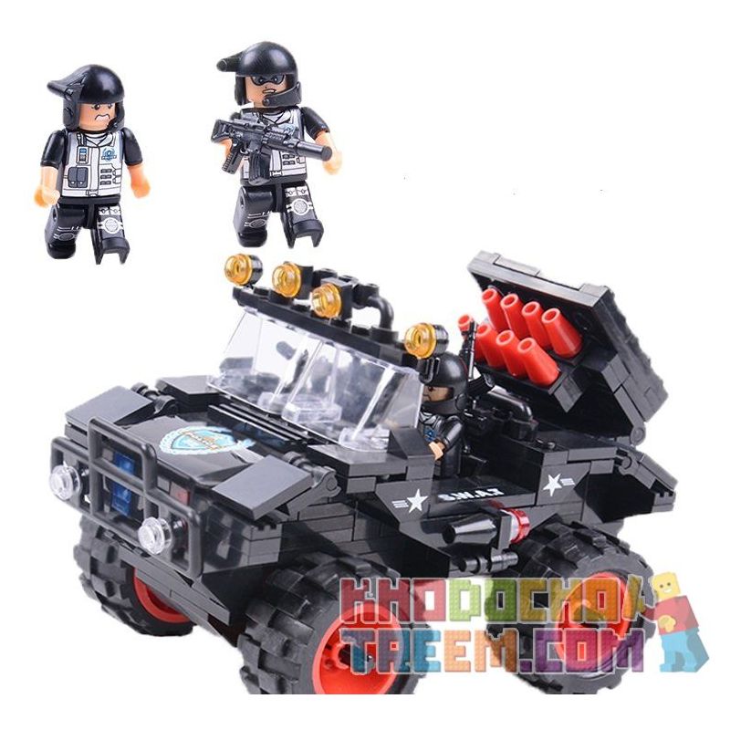 WOMA C0526 0526 Xếp hình kiểu  SWAT SPECIAL FORCE Swat Car Ô Tô Lính đặc Nhiệm 306 khối