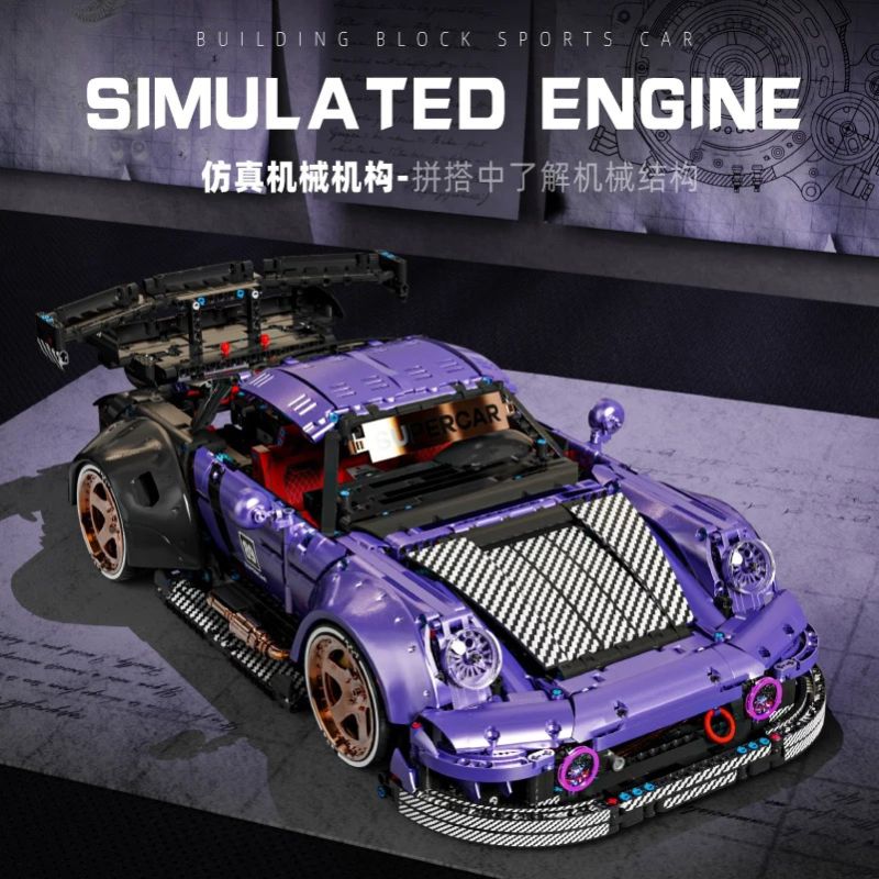 SHARP MODEL JIMULIANG PRODUCT 10544 PORSCHE THAY ĐỔI bộ đồ chơi xếp lắp ráp ghép mô hình Technic Kỹ Thuật Công Nghệ Cao Mô Hình Phương Tiện 4190 khối