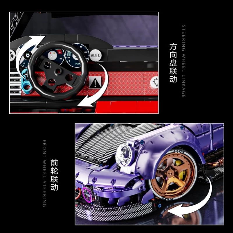 SHARP MODEL JIMULIANG PRODUCT 10544 PORSCHE THAY ĐỔI bộ đồ chơi xếp lắp ráp ghép mô hình Technic Kỹ Thuật Công Nghệ Cao Mô Hình Phương Tiện 4190 khối