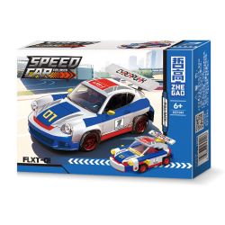 ZHEGAO GZ7061 7061 MINI BACK RIDER CAR MẪU 6 bộ đồ chơi xếp lắp ráp ghép mô hình Racers SPEED CAR FOLUKES Đua Tốc Độ 888 khối