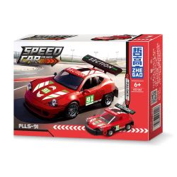 ZHEGAO GZ7061 7061 MINI BACK RIDER CAR MẪU 6 bộ đồ chơi xếp lắp ráp ghép mô hình Racers SPEED CAR FOLUKES Đua Tốc Độ 888 khối