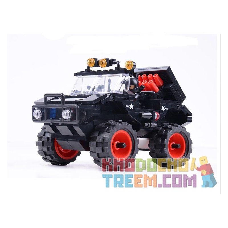 WOMA C0526 0526 Xếp hình kiểu  SWAT SPECIAL FORCE Swat Car Ô Tô Lính đặc Nhiệm 306 khối