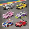 ZHEGAO GZ7061 7061 MINI BACK RIDER CAR MẪU 6 bộ đồ chơi xếp lắp ráp ghép mô hình Racers SPEED CAR FOLUKES Đua Tốc Độ 888 khối