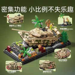 SEMBO 203221 ĐẤT NƯỚC MẠNH MẼ LOẠI NHẸ 15 bộ đồ chơi xếp lắp ráp ghép mô hình Military Army Quân Sự Bộ Đội 225 khối