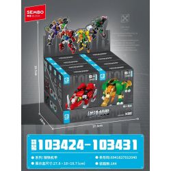 SEMBO 103424 103425 103426 103427 103428 103429 103430 103431 THÉP MECHA 6 bộ đồ chơi xếp lắp ráp ghép mô hình 923 khối
