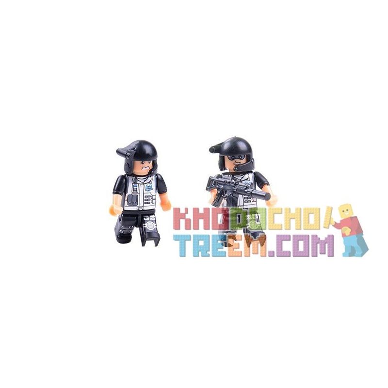 WOMA C0526 0526 Xếp hình kiểu  SWAT SPECIAL FORCE Swat Car Ô Tô Lính đặc Nhiệm 306 khối