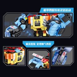 JIESTAR 59074 MẪU XE TÁM TRONG MỘT HƠI 8 bộ đồ chơi xếp lắp ráp ghép mô hình Racers SUPER DEFORMED Đua Tốc Độ 954 khối