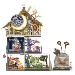 POP MART P10009 10009 ZSIGA FOREST WALK HUT (NGÔI NHÀ TRÊN CÂY MẶT TRĂNG HÀNH TINH BỊ MẤT) bộ đồ chơi xếp lắp ráp ghép mô hình WALKING INTO THE FOREST 1548 khối