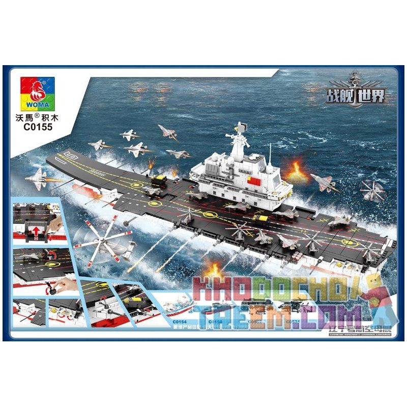 WOMA C0155 0155 non  USS LIÊU NINH bộ đồ chơi xếp lắp ráp ghép mô hình Military Army Quân Sự Bộ Đội 1904 khối WOMA C0155 0155 non  USS LIÊU NINH bộ đồ chơi xếp lắp ráp ghép mô hình Military Army Quân Sự Bộ Đội 1904 khối