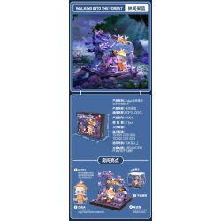 POP MART P10010 10010 ZSIGA FOREST WALK GENTLE BEHEMOTH bộ đồ chơi xếp lắp ráp ghép mô hình WALKING INTO THE FOREST 700 khối