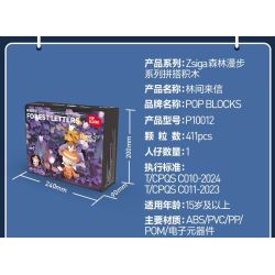 POP MART P10010 10010 ZSIGA FOREST WALK GENTLE BEHEMOTH bộ đồ chơi xếp lắp ráp ghép mô hình WALKING INTO THE FOREST 700 khối