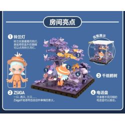 POP MART P10010 10010 ZSIGA FOREST WALK GENTLE BEHEMOTH bộ đồ chơi xếp lắp ráp ghép mô hình WALKING INTO THE FOREST 700 khối