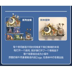 POP MART P10010 10010 ZSIGA FOREST WALK GENTLE BEHEMOTH bộ đồ chơi xếp lắp ráp ghép mô hình WALKING INTO THE FOREST 700 khối