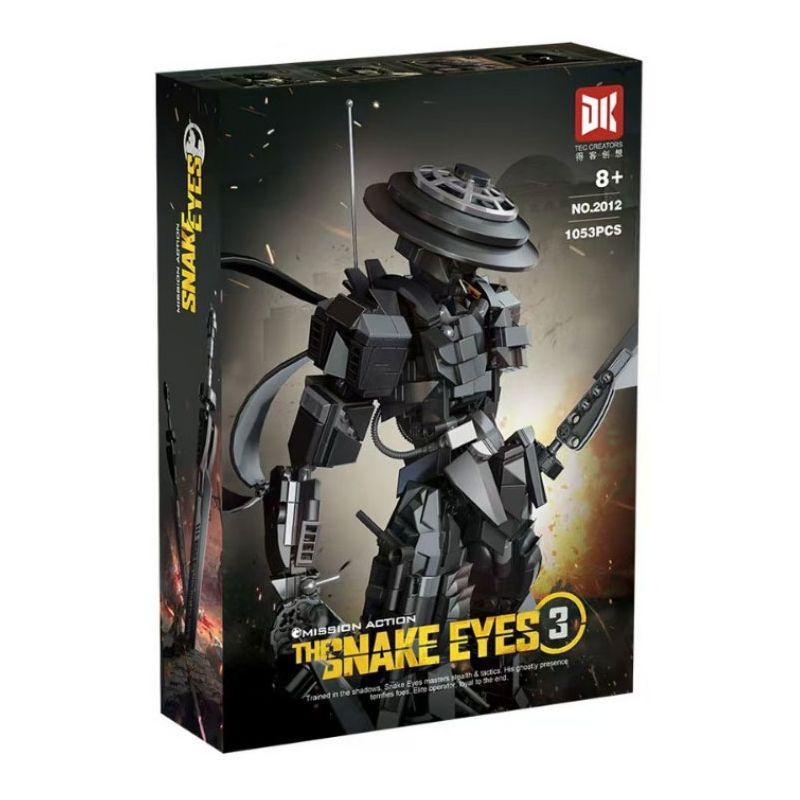 DK 2012 HÀNH ĐỘNG NHIỆM VỤ MẮT RẮN bộ đồ chơi xếp lắp ráp ghép mô hình Movie & Game THE SNAKE EYES 3 Phim Và Trò Chơi 1053 khối