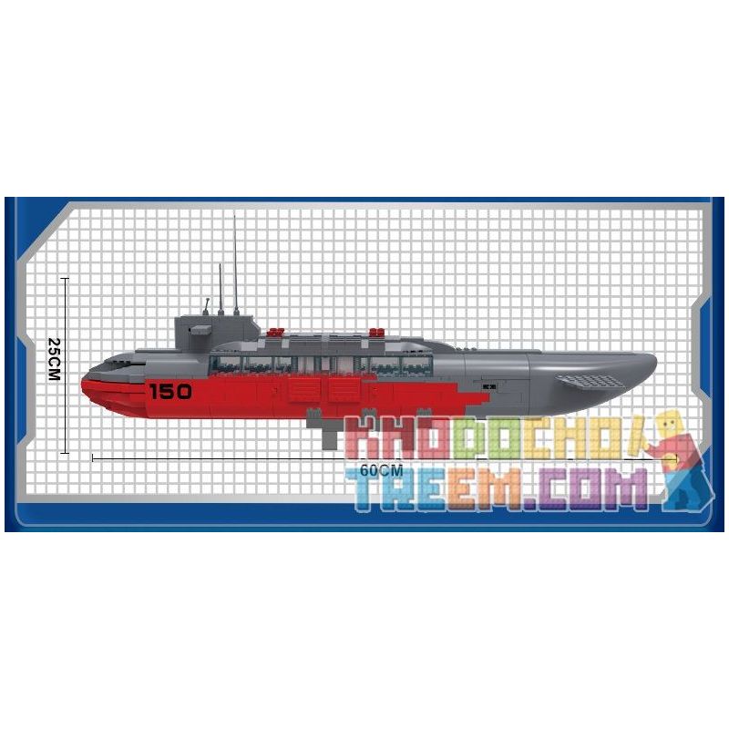 WOMA C0150 0150 non  TÀU NGẦM HẠT NHÂN CHIẾN LƯỢC KIỂU 094 bộ đồ chơi xếp lắp ráp ghép mô hình Military Army Quân Sự Bộ Đội 569 khối WOMA C0150 0150 non  TÀU NGẦM HẠT NHÂN CHIẾN LƯỢC KIỂU 094 bộ đồ chơi xếp lắp ráp ghép mô hình Military Army Quân Sự Bộ Đội 569 khối