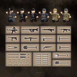 QuanGuan 100303 Quan Guan 100303 BỂ CHỐNG MÁY BAY SỐ 5 "COLIAN" SÚNG PHÒNG KHÔNG HAI ĐƠN VỊ bộ đồ chơi xếp lắp ráp ghép mô hình Military Army FLAKPANZER V 'CORLIAN' Quân Sự Bộ Đội 1389 khối