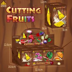 Kazi KY81164 81164 MÔ HÌNH NINJA 8 TRÁI CÂY bộ đồ chơi xếp lắp ráp ghép mô hình Movie & Game CUTTING FRUITS Phim Và Trò Chơi 962 khối