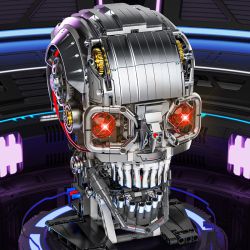 BEAUTY AND 13089 SỌ bộ đồ chơi xếp lắp ráp ghép mô hình MECHANICAL SKELETOU 1099 khối