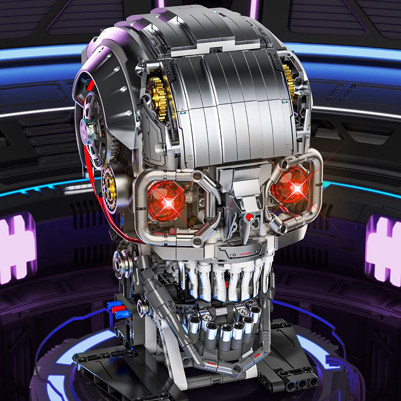 BEAUTY AND 13089 SỌ bộ đồ chơi xếp lắp ráp ghép mô hình MECHANICAL SKELETOU 1099 khối