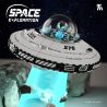 TAKUGI T3012 3012 VŨ TRỤ TÀU UFO bộ đồ chơi xếp lắp ráp ghép mô hình City SPACE EXPLANATION UFO SPACECRAFT Thành Phố