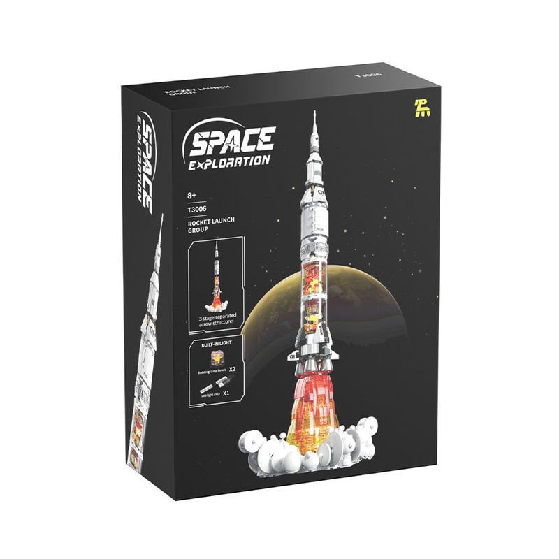 TAKUGI T3006 3006 SPACE ROCKET LAUNCHER bộ đồ chơi xếp lắp ráp ghép mô hình City SPACE EXPLANATION ROCKET LAUNCH GROUP Thành Phố