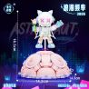 WEILE CREATION 3006 HỘP NHẠC XOAY TẦN SỐ LÃNG MẠN bộ đồ chơi xếp lắp ráp ghép mô hình ASTRONAUT 1069 khối