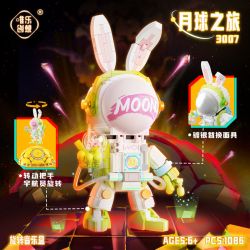 WEILE CREATION 3007 HỘP ÂM NHẠC QUAY TRÊN MẶT TRĂNG bộ đồ chơi xếp lắp ráp ghép mô hình 1086 khối