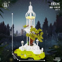 WEILE CREATION 6013 CÂY CỔ VÀ TÀN TÍCH GIAN HÀNG TRẮNG bộ đồ chơi xếp lắp ráp ghép mô hình 1566 khối