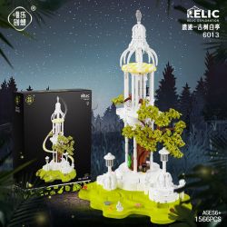 WEILE CREATION 6013 CÂY CỔ VÀ TÀN TÍCH GIAN HÀNG TRẮNG bộ đồ chơi xếp lắp ráp ghép mô hình 1566 khối