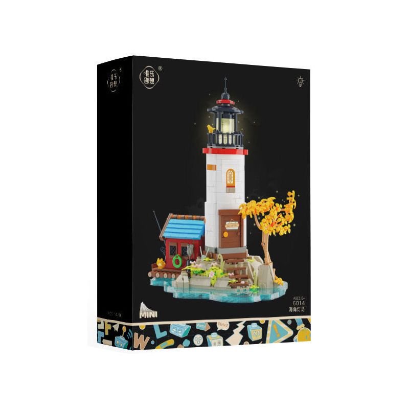 Weile Creation 6014 Xếp hình lắp ráp ghép mô hình Ngọn hải đăng Cape